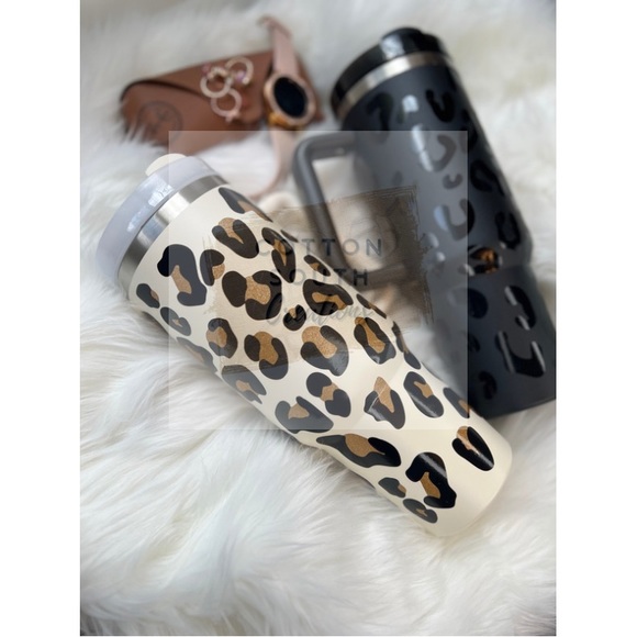 40oz Tumbler Leopard Print-Ships Today - Picture 2 of 3